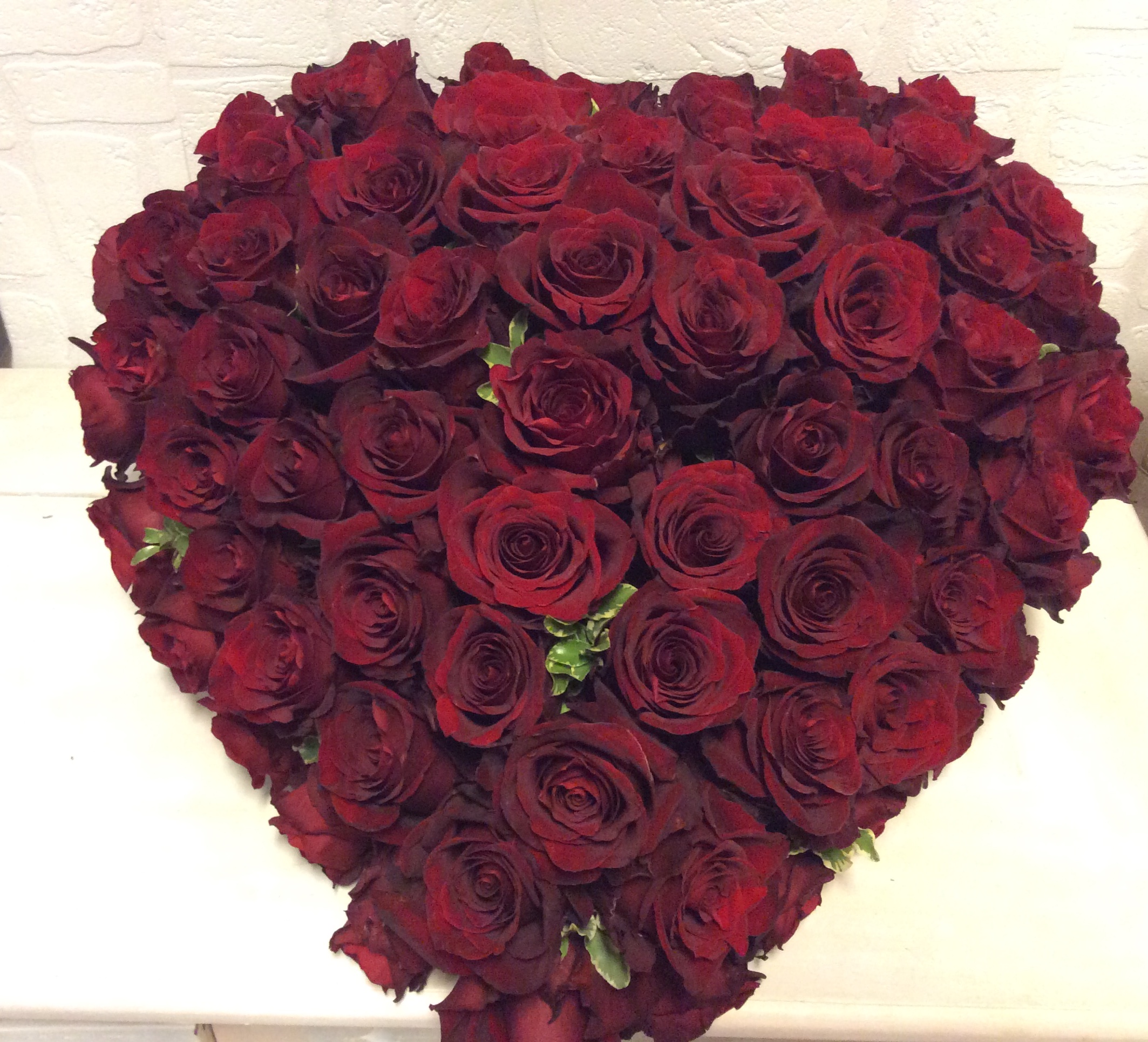 Cuore di rose rosse